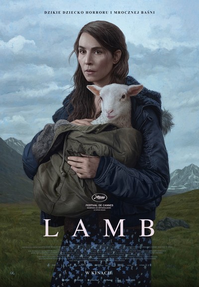 Noomi Rapace na plakacie promującym kinową emisję filmu „Lamb”, foto: Gutek Film