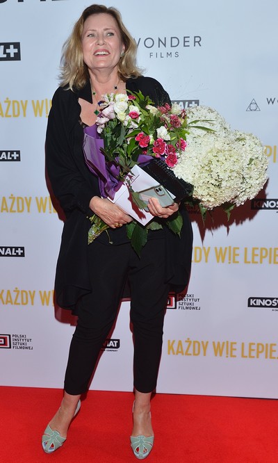 Grażyna Szapołowska na premierze filmu „Każdy wie lepiej”, foto: Jarosław Antoniak/Kino Świat