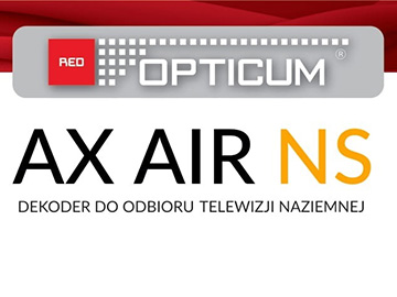 Opticum AX Air NS - nowy odbiornik DVB-T2/HEVC