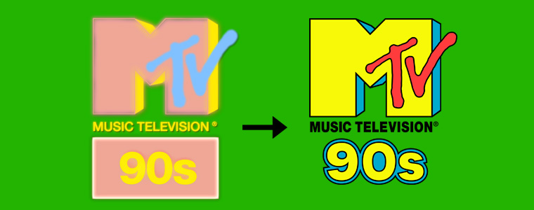 MTV 90s nowe logo od 31.08.2022