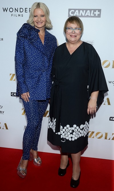 Małgorzata Kożuchowska i Ilona Łepkowska na premierze filmu „Zołza”, foto: Kino Świat
