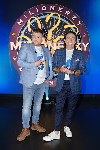 Tomasz Jakubiak i Michel Moran w programie „Milionerzy”, foto: TVN Warner Bros. Discovery