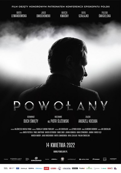 Marcin Kwaśny na plakacie promującym premierę filmu „Powołany”, foto: Fundacja Filmowa Powołany