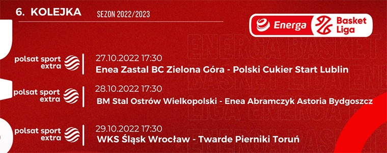 Energa Basket Liga EBL 6. kolejka plk.pl