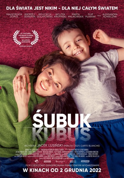 Małgorzata Gorol i Wojciech Krupiński na plakacie promującym kinową emisję filmu „Śubuk”, foto: Kino Świat