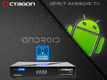 Octagon Spirit - nowy odbiornik IP 4K z Android TV
