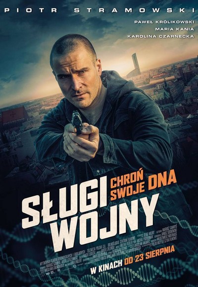 Piotr Stramowski na plakacie promującym kinową emisję filmu „Sługi wojny”, foto: Kino Świat
