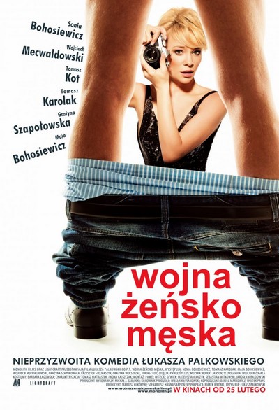 Sonia Bohosiewicz na plakacie promującym kinową emisję filmu „Wojna żeńsko-męska”, foto: Monolith Films
