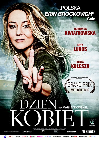 Katarzyna Kwiatkowska na plakacie promującym kinową emisję filmu „Dzień Kobiet”, foto: Kino Świat
