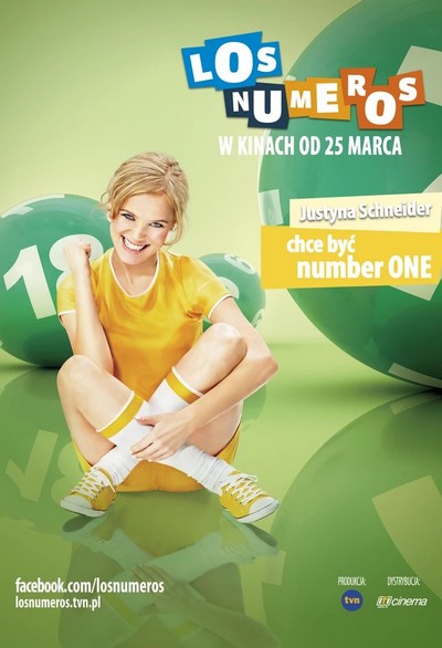Justyna Schneider na plakacie promującym kinową emisję filmu „Los numeros”, foto: TVN Warner Bros. Discovery