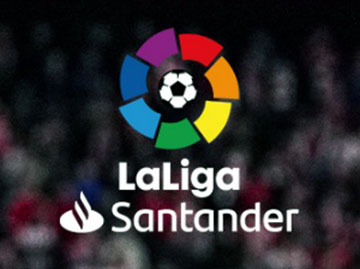 Laliga Santander logo na tle stadionu 360px