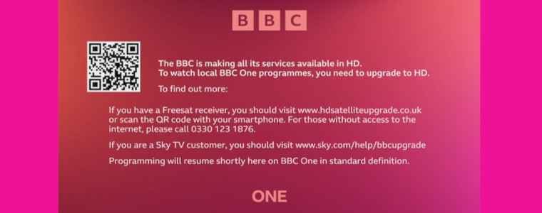 BBC One - migracja do HD