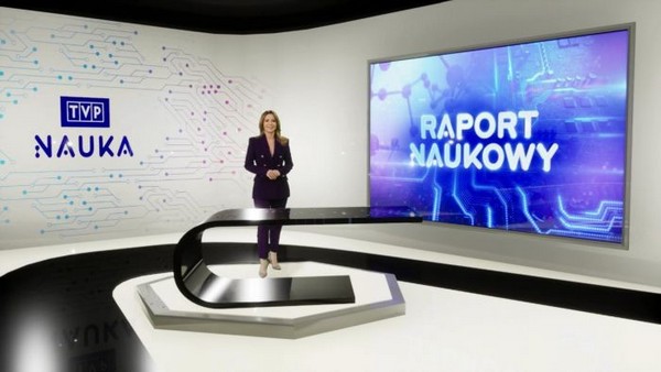 Marta Kielczyk w programie ,Raport naukowy”, foto: TVP