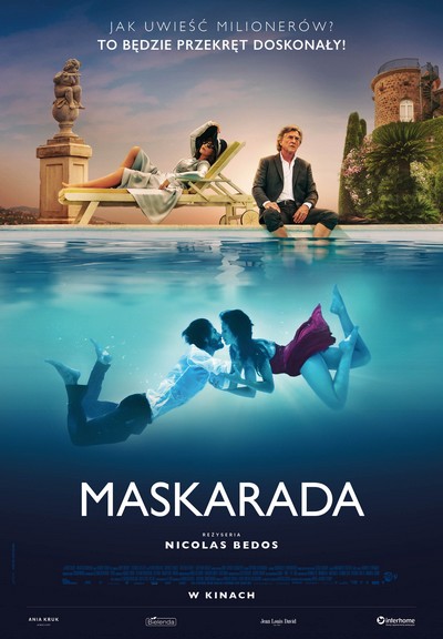 Marine Vacth, François Cluzet i Pierre Niney na plakacie promującym kinową emisję filmu „Maskarada”, foto: M2 Films