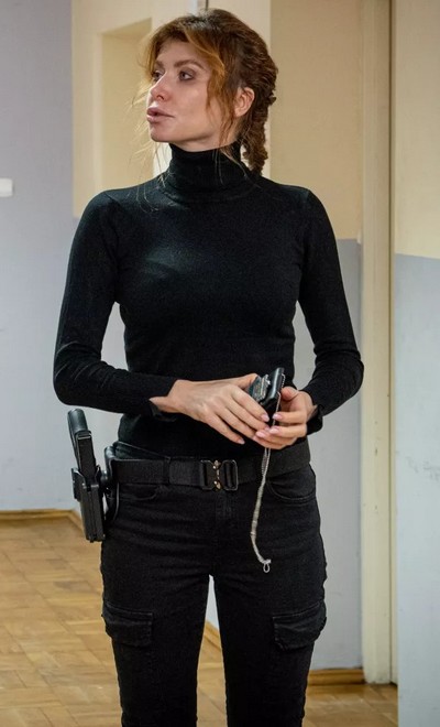 Agata Załęcka w serialu „Dzielnica strachu”, foto: Paweł Jakubek/Telewizja Puls