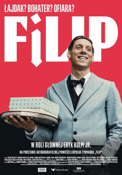Eryk Kulm junior na plakacie promującym kinową emisję filmu „Filip”, foto: TVP
