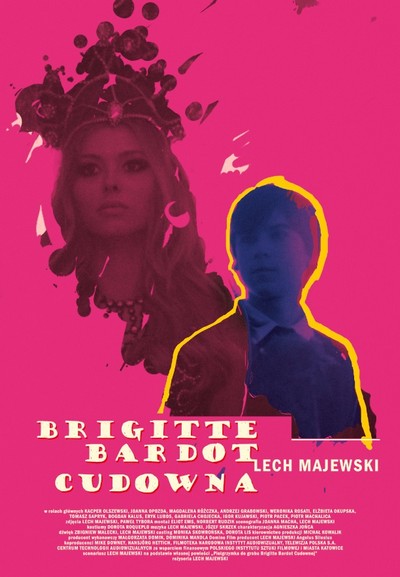 Joanna Opozda i Kacper Olszewski na plakacie promującym kinową emisję filmu „Brigitte Bardot cudowna”, foto: TVP