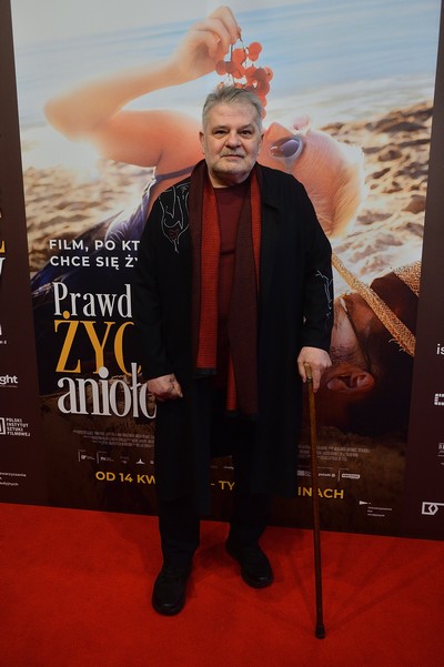 Krzysztof Globisz na premierze filmu „Prawdziwe życie aniołów”, foto: Jarosław Antoniak/Kino Świat