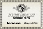 Laptop Lenovo IdeaPad Y560 z certyfikatem Cybersportu