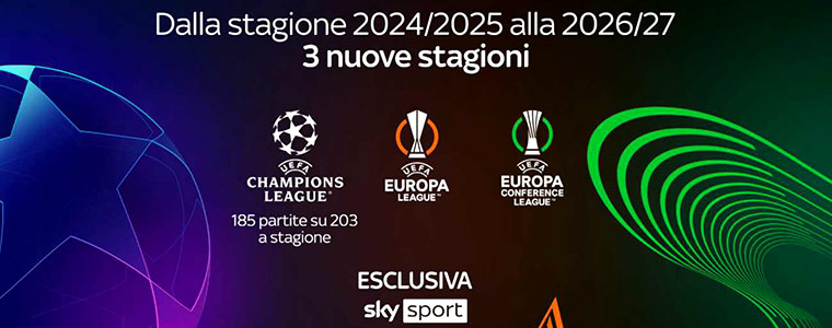 Sky Sport Liga Mistrzów LE Sky italia UEFA 760px