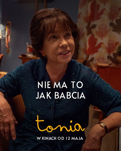 Małgorzata Zajączkowska na plakacie promującym kinową emisję filmu „Tonia”, foto: TVP