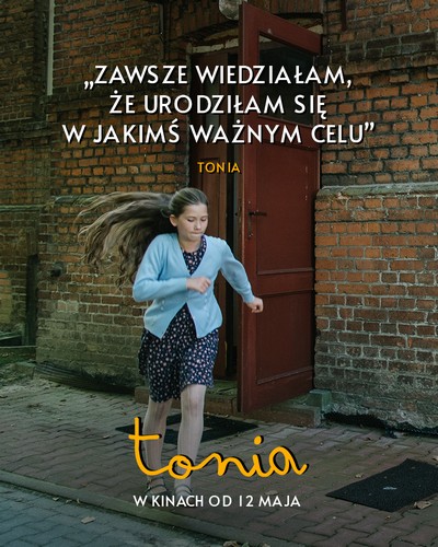 Marianna Ame na plakacie promującym kinową emisję filmu „Tonia”, foto: TVP