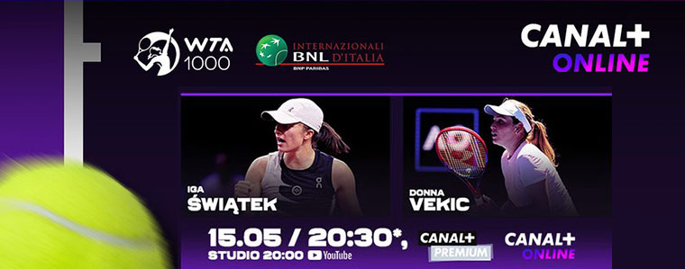 WTA 1000 Rzym 2023 canal online 760px