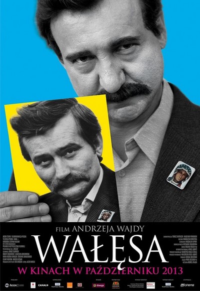 Robert Więckiewicz, Lech Wałęsa i Maryja na plakacie promującym kinową emisję filmu „Wałęsa. Człowiek z nadziei”, foto: Akson Studio/TVP/Orange Polska/Canal+ Polska