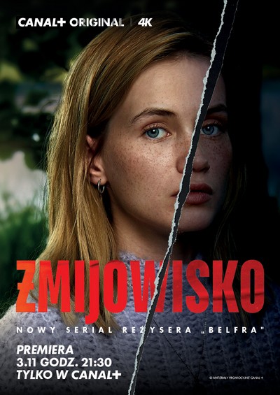 Hanna Koczewska na plakacie promującym emisję serialu „Żmijowisko”, foto: Canal+ Polska