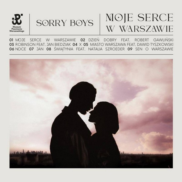 Okładka wydawnictwa z płytą CD Sorry Boys „Moje serce w Warszawie”, foto: Muzeum Powstania Warszawskiego/Mystic Production