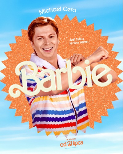 Michael Cera na plakacie promującym kinową emisję filmu „Barbie”, foto: Warner Bros. Discovery