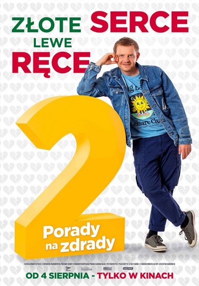 Rafał Zawierucha na plakacie promującym kinową emisję filmu „Porady na zdrady 2”, foto: Kino Świat