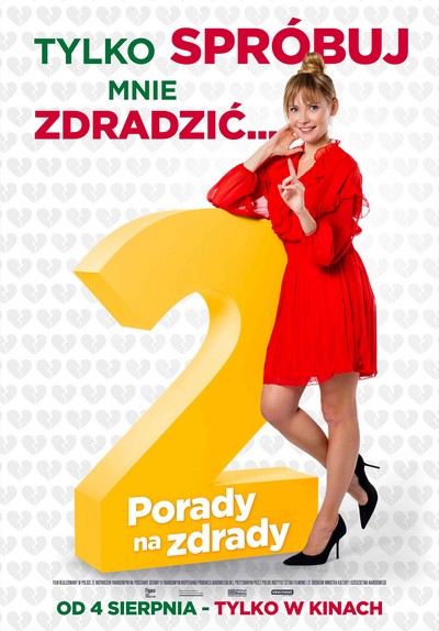 Karolina Chapko na plakacie promującym kinową emisję filmu „Porady na zdrady 2”, foto: Kino Świat