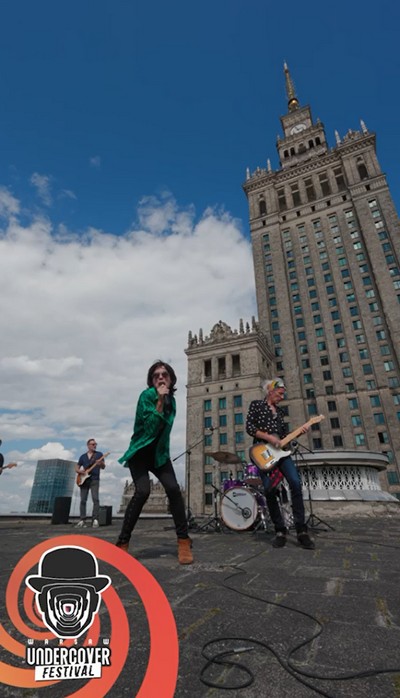 Not The Rolling Stones podczas koncertu na dachu Sali Kongresowej, foto: Cyfrowy Polsat