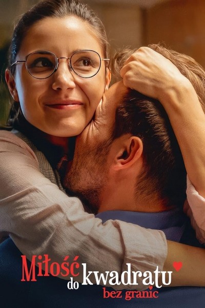 Adrianna Chlebicka i Mateusz Banasiuk na plakacie promującym emisję filmu „Miłość do kwadratu bez granic”, foto: Netflix