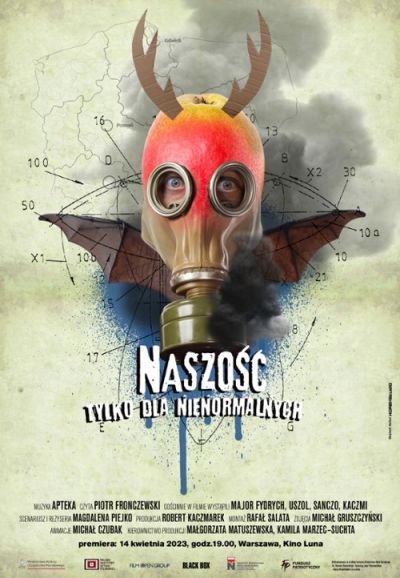 Bohater produkcji na plakacie promującym kinową emisję filmu „Naszość - tylko dla nienormalnych”, foto: Sonovision
