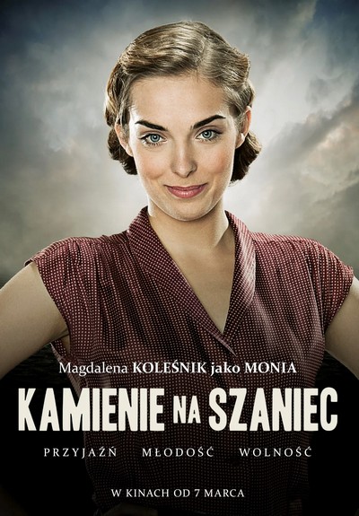 Magdalena Koleśnik na plakacie promującym kinową emisję filmu „Kamienie na szaniec”, foto: Monolith Films