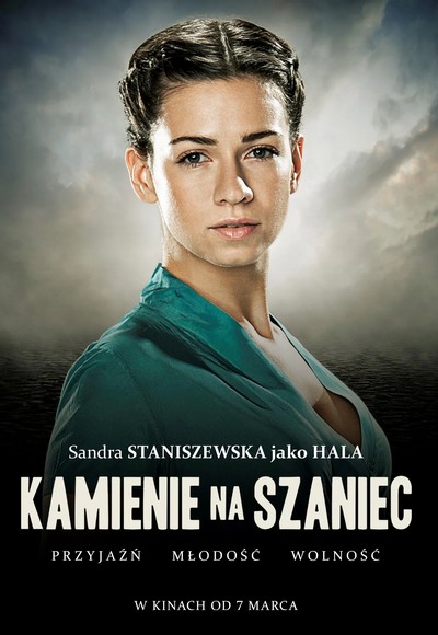 Sandra Staniszewska-Herbich na plakacie promującym kinową emisję filmu „Kamienie na szaniec”, foto: Monolith Films