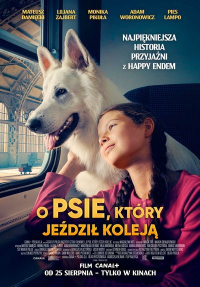 Liliana Zajbert na plakacie promującym kinową emisję filmu „O psie, który jeździł koleją”, foto: Kino Świat