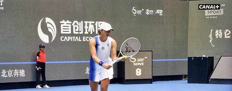 Iga Świątek canal sport tenis WTA Pekin 2023 760px
