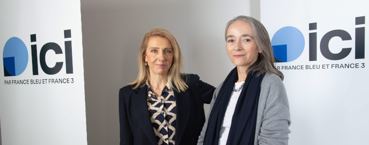 szefowa France Télévisions, Delphine Ernotte Cunci i dyrektor generalna Radia France, Sibyle Veil