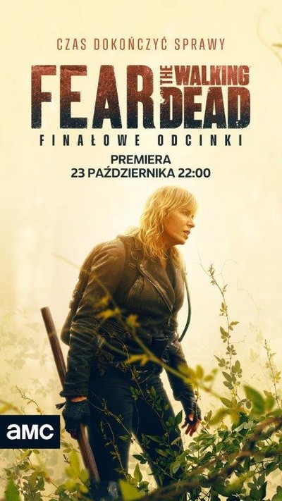Kim Dickens na plakacie promującym emisję serialu „Fear the Walking Dead”, foto: AMC Networks International