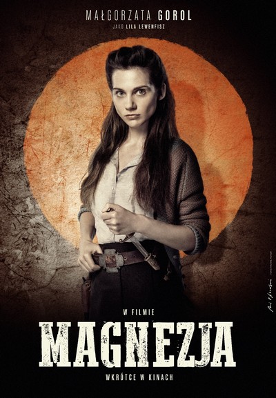 Małgorzata Gorol na plakacie promującym kinową emisję filmu „Magnezja”, foto: Kino Świat