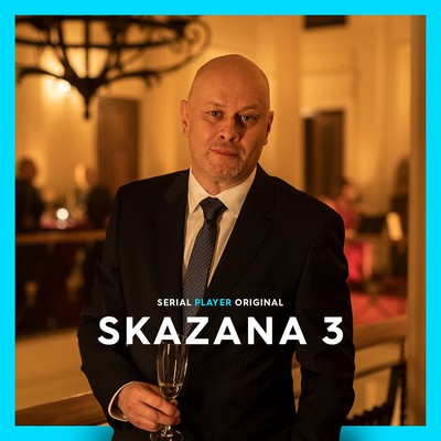 Wojciech Kalarus na plakacie promującym emisję serialu „Skazana”, foto: TVN Warner Bros. Discovery