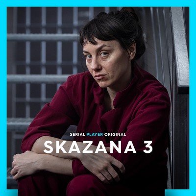 Marta Malikowska na plakacie promującym emisję serialu „Skazana”, foto: TVN Warner Bros. Discovery