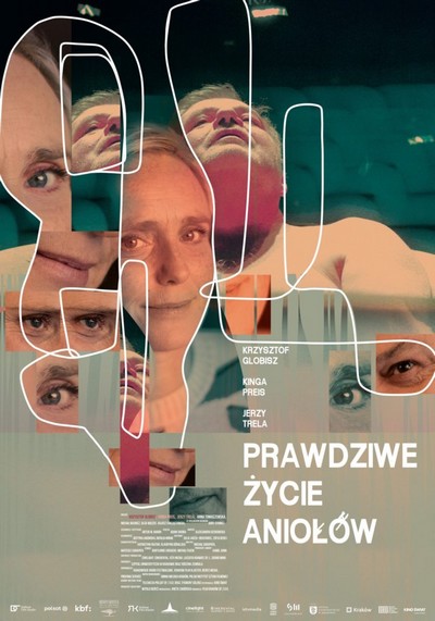 Kinga Preis i Krzysztof Globisz na plakacie promującym kinową emisję filmu „Prawdziwe życie aniołów”, foto: Kino Świat