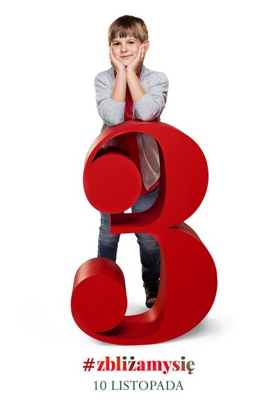Mateusz Winek na plakacie promującym kinową emisję filmu „Listy do M. 3”, foto: Kino Świat