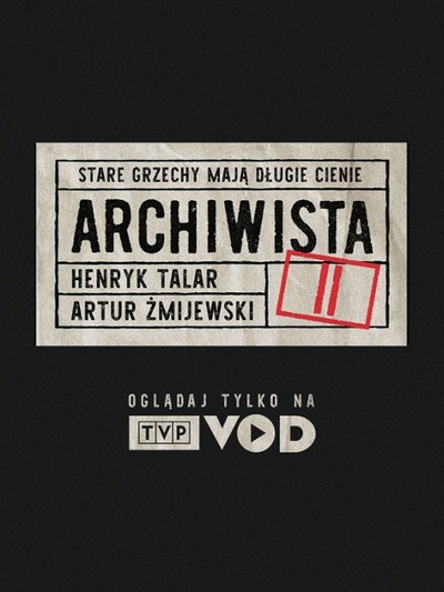 Plakat promujący emisję serialu „Archiwista”, foto: TVP