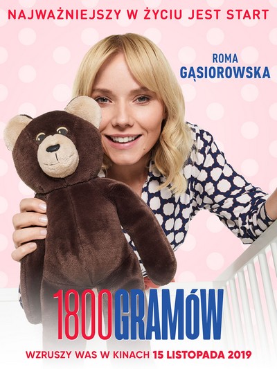 Roma Gąsiorowska na plakacie promującym kinową emisję filmu „1800 gramów”, foto: Kino Świat
