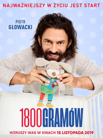 Piotr Głowacki na plakacie promującym kinową emisję filmu „1800 gramów”, foto: Kino Świat